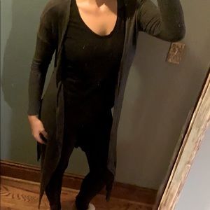 Long duster cardigan